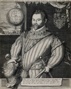 Portrait de Sir Francis Drake (vers 1540-1596), navigateur anglais - Unknown artist