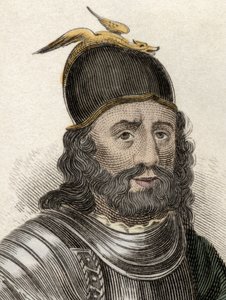 Portrait de Sir William Wallace (Braveheart) (ca. 1270-1305), chevalier écossais (gravure du 19ème siècle)