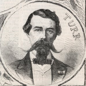 Portrait de Stefan Istvan Türr (1824-1908), général hongrois - Gravure dans « Le Monde Illustré » - Unknown artist