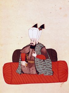 Portrait du sultan Amurat III (ou Mourad III)