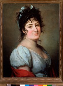 Portrait de Teresa Bertinotti Radicati (1776-1854) chanteuse italienne. Peinture anonyme. 19e siècle. Bologne, musée civique bibliographique