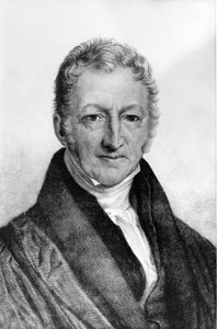 Portrait de Thomas Robert Malthus (1766 - 1834), économiste britannique.
