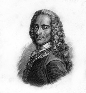 Portrait de Voltaire, gravure du 19ème siècle - Unknown artist