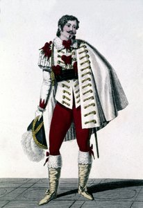 Portrait du ténor Louis Antoine Ponchard (1787 - 1866) dans le rôle du comte de Lisberg dans « La Neige » ou « Le Nouveau Ewinard » d