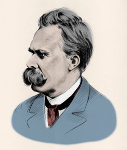 Portrait du philosophe allemand Friedrich Nietzsche (1844-1900) - Unknown artist