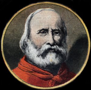 Portrait du militaire et homme politique italien Giuseppe Garibaldi. Collection privée