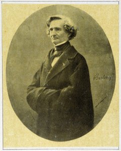 Portrait du compositeur Hector Berlioz (1803 - 1869) en 1858