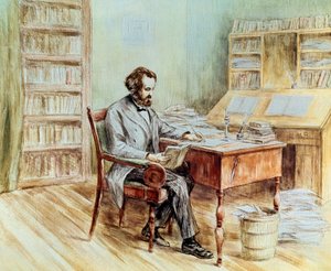 Portrait du théoricien politique Karl Marx