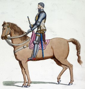 Portrait à cheval de Bernabo Visconti (1319-1385), Seigneur de Milan