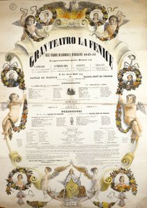 Affiche pour la représentation de l