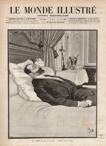 Le président de la république Sadi Carnot (1837-1894) sur son lit de mort, dans un contexte d