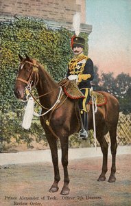Prince Alexandre de Teck à cheval, vers 1905 (carte postale) - Unknown Artist