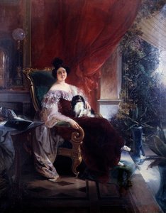 Intimité, la dame avec le chien