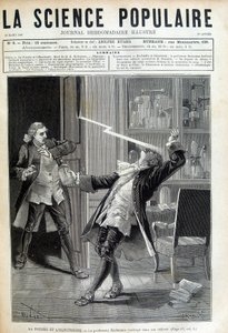 Professeur Georges Guillaume Richmann (1711-1753) mort dans son atelier suite à une expérience avec un électromètre