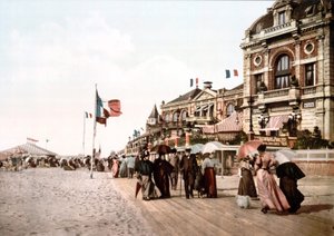 Promenade - Grand salon - Trouville. Photochrome vers 1890 - Unknown artist
