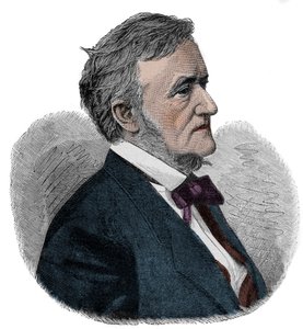 RICHARD WAGNER (1813-1883) compositeur allemand - gravure