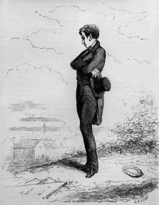 Rastignac reste seul, fait quelques pas dans le cimetière... - Unknown artist