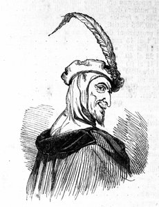 Représentation de Méphistophélès (Mephisto), personnage de la légende de Faust. Gravure du XIXe siècle