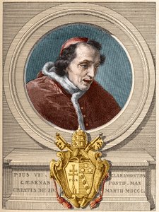 Représentation du Pape Pie VII (1800-1823). - Unknown artist