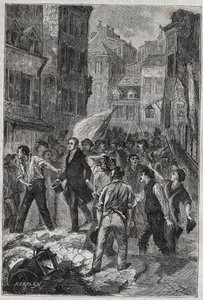 Révolte des canuts à Lyon en 1831 - Louis Bouvier-Dumolart (préfet et député lyonnais) libéré - Unknown artist