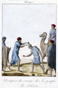Récompense pour le courage parmi les peuples du Sahara - Gravure