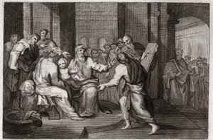 Bible de Royaumont, Nouveau Testament : Circoncision de Jésus-Christ. Illustration de 1811. - Unknown artist