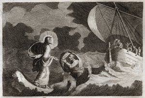 Bible de Royaumont, Nouveau Testament : Saint Pierre marche sur l