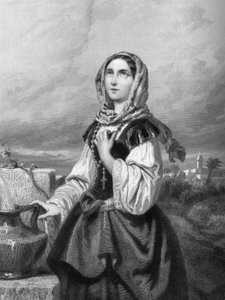 Sainte Rose de Lima Vierge (1586-1617) dans « Les Saintes Femmes ». 1852 - Unknown artist
