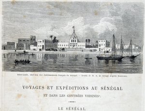 Saint-Louis, capitale des établissements français au Sénégal - dans « Voyage et voyages au Sénégal » dans Tour du Monde, 2e trim. 1861