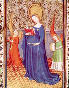 Sainte Cécile entourée de deux anges musiciens - Unknown artist