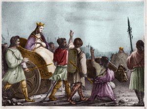 Sainte Clotilde, reine des Francs (v. 475-545), épouse de Clovis Ier - Unknown artist