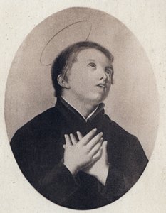 Saint Stanislas Kostka, novice polonais de la Société de Jésus - gravure - Unknown artist