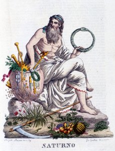 Saturne. En latin Saturnus (correspond au dieu grec Cronos). - Unknown artist