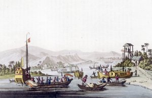 Navires de Cochinchine. Bibliothèque des arts décoratifs de Paris dans « Le costume ancien et moderne » - Unknown artist