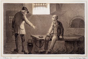 Silvio Pellico (1789 - 1854) transféré à la forteresse de Spielberg (Spilberk) - dans « Storia d