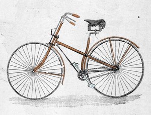 Modèle de bicyclette à corps droit