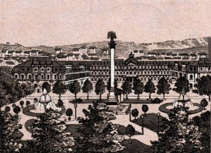 Stuttgart, Allemagne : vue du Nouveau Château. dans « Le Monde Illustré 168 vues » Sans date (fin XIXe siècle) - Unknown artist