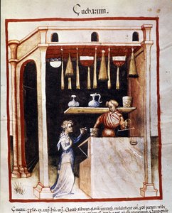 Préparation du sucre. Enluminure du traité de médecine et de diététique « Tacuinum sanitatis »