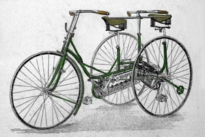 Modèle de tricycle tandem