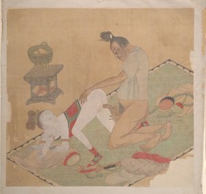 Officier tartare avec dame blonde