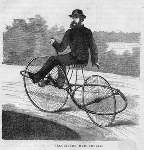 Le vélocipède américain Mac-Donald. 1869 - Unknown artist