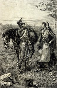 La Chartreuse de Parme de Stendhal. Gravure du XIXe siècle.