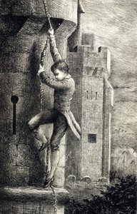 La Chartreuse de Parme de Stendhal. Gravure du 19ème siècle