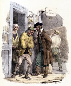 Le jour de la barbe - dans « La Silhouette » - Unknown artist