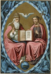 La Sainte Trinité - chromo. 19e siècle, d