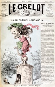 La question Lohengrin : Projet de monument à élever à Wagner - dans « Le Grelot » du 20/09/1891