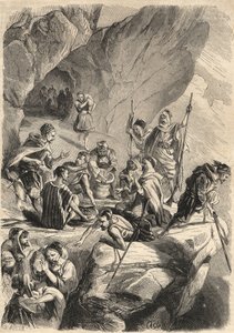 Les faux-monnayeurs de Kabylie en 1857. Gravure dans « Le Monde illustré » de 1857. Collection privée. - Unknown artist