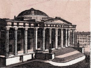 La douane à New York aux États-Unis dans « Le Monde Illustré 168 vues» Non daté (fin du XIXe siècle)