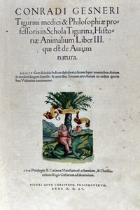 Le frontispice du troisième volume de Historia Animalium de Conrad Gesner (1516 - 1565), Tiguri - Unknown artist