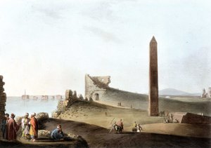 Les obélisques à Alexandrie, appelées aiguilles de Cléopâtre - dans "Vues d